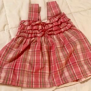 ALLURA IMPORTS 3-6M GIRLS CUTE PINK PLAID SHIRT